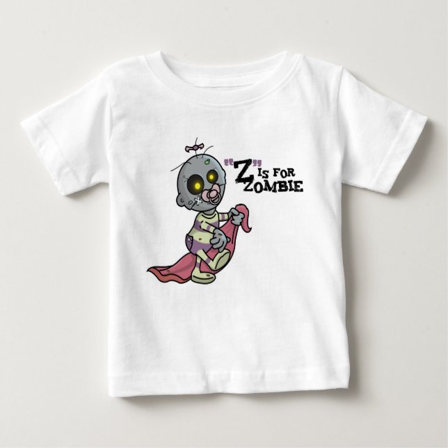 "Z" ist für Zombie mit Blanket (Girls) T - Shirt (Vorderseite)