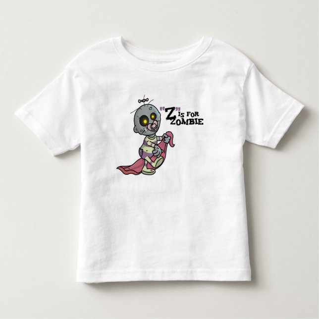 "Z" ist für Zombie w/ Blanket (Girls) Tshirt (Vorderseite)