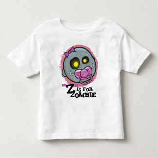 "Z" ist für Zombie w/Schnuller Girls Toddler T-Shi Kleinkind T-shirt