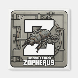 Z ist für Zopherus (Panzerkäfer) – GTA-Stil-ABC Magnet