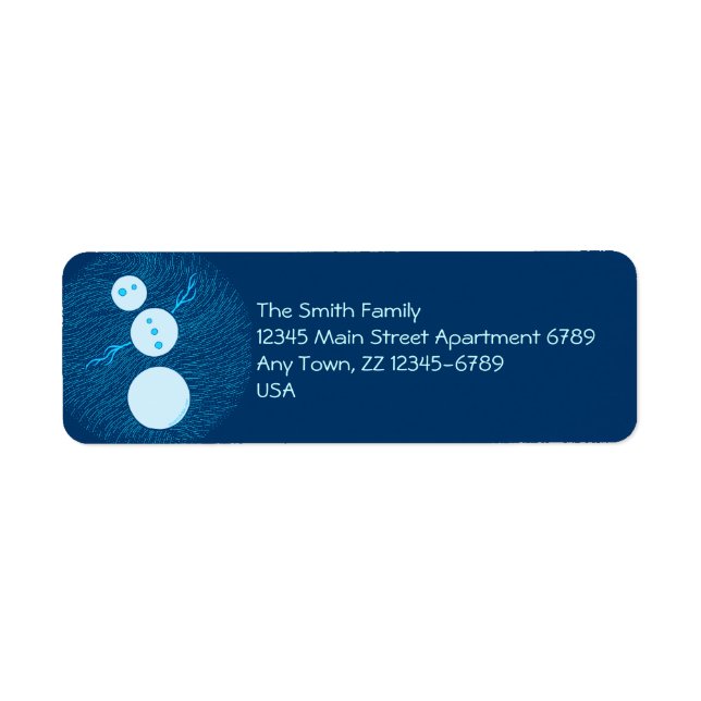 Z lächelt! Alberner Snowman Art Holiday Weihnachte (Vorne)