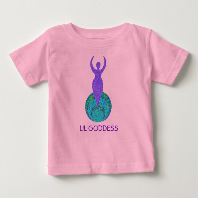 Z Lil Goddess Säugling Kleinkind Baby Tee Shirt (Vorderseite)