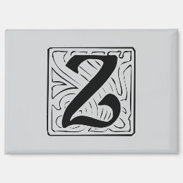 Z Monogramm schwarz Magnet