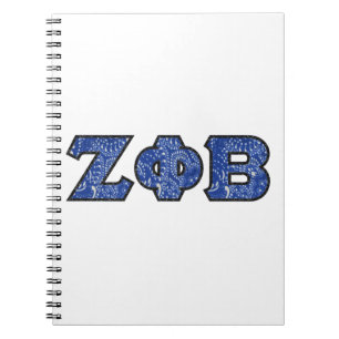 Z Phi B Bandana Letters Notizblock