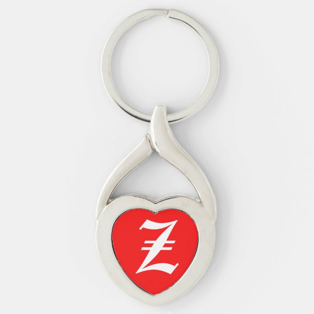 "Z" Red Heart Schlüsselanhänger (Vorderseite)