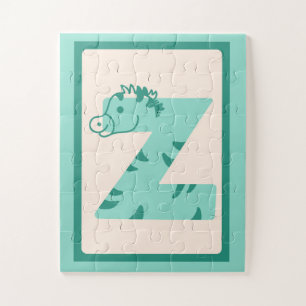 🦓Z steht für Zebra – Lustiges Tier-Alphabet-Poste Puzzle
