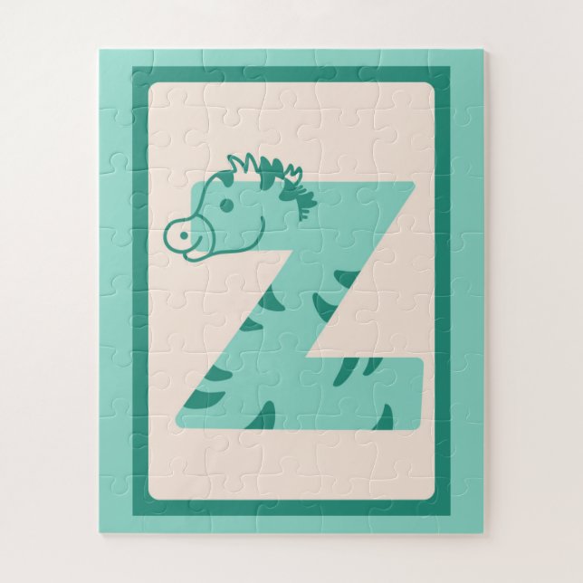 Z steht für Zebra🦓 – Spaßiges Tier-Alphabet Puzzle (Vertikal)