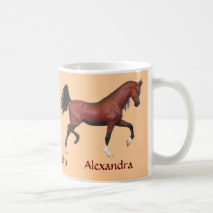 Z Trotting Bucht-Pferdeliebhaber-personalisierte Tasse