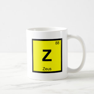Z - Zeus Gott Chemie Periodensystem Symbol Tasse