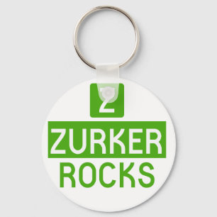 Z Zurker schaukelt weiße runde Schlüsselkette Schlüsselanhänger