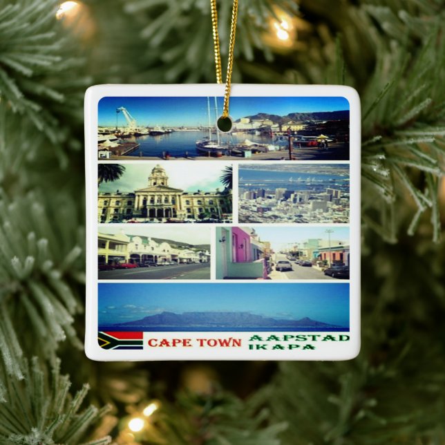 ZA007 CAPE TOWN, MOSAIC, Südafrika, Keramikornament (Baum)