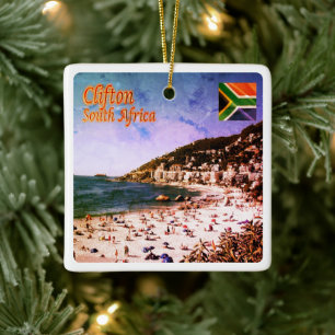 ZA009 CLIFTON, Panorama, Südafrika, Keramikornament