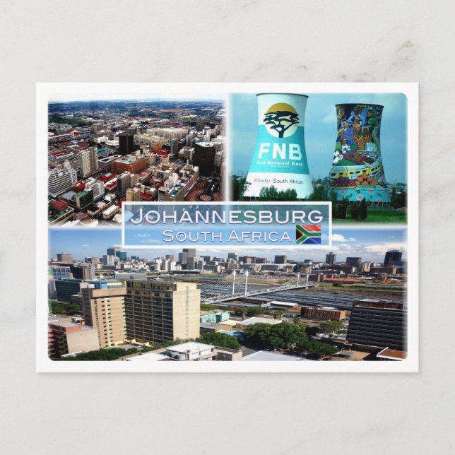 ZA Johannesburg - Zentrales Geschäftsviertel - Postkarte (Vorderseite)