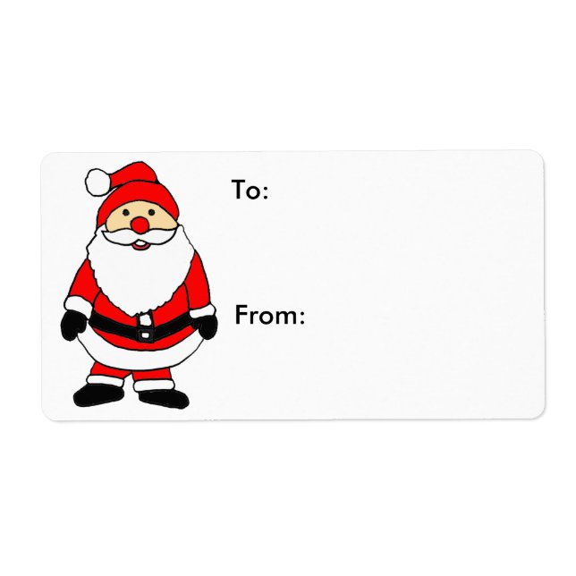 ZA - Santa Claus Shipping Labels (Vorne)