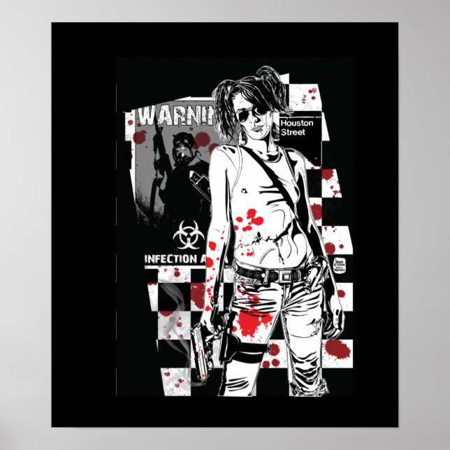 ZA Shelly: Zombie Hunter Print Poster (Vorne)