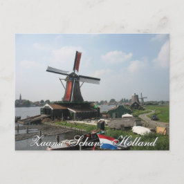 Zaanse Schans Windmill Postcard Postkarte