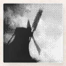 Zaanse Schans Windmühlen Glasuntersetzer