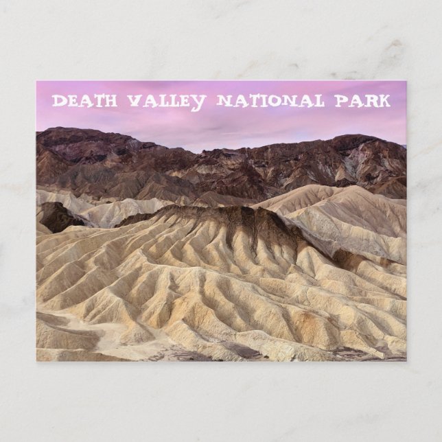 Zabriskie Point Death Valley National Park Postkarte (Vorderseite)