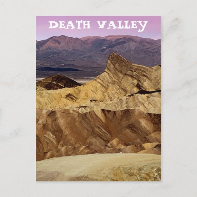 Zabriskie Point Death Valley National Park Postkarte (Vorderseite)