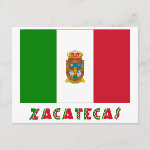 Zacatecas Inoffizielle Flagge Postkarte
