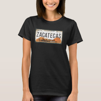 Zacatecas Mexico Staat Lizenzschild T-Shirt