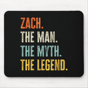 Zach der Mann Mythos Legende, Lustiger Name Zach Mousepad