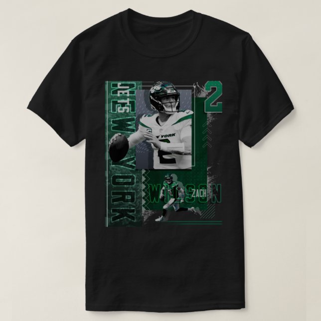Zach Wilson Football Paper T-Shirt (Design vorne)