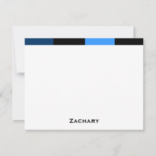 Zachary Royal Navy Blue Dankeschön Karte