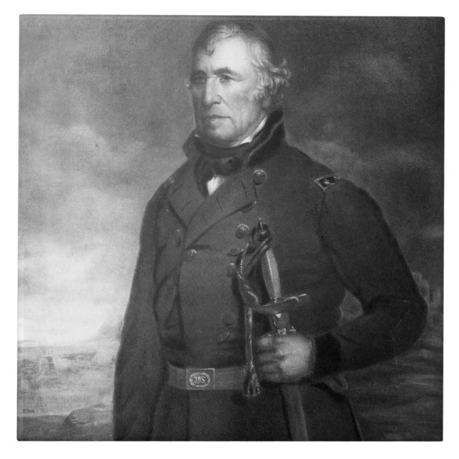 Zachary Taylor, 12. Präsident des vereinigten Fliese (Vorderseite)