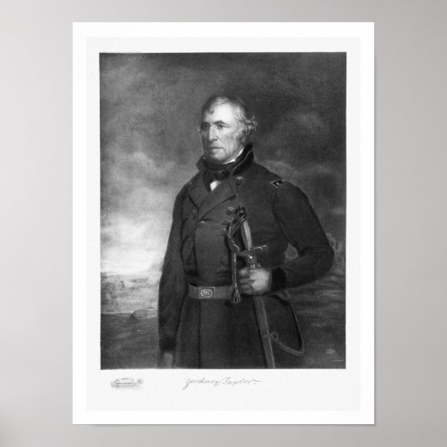 Zachary Taylor, 12. Präsident des Vereinigten Staa Poster (Vorne)