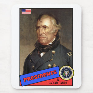 Zachary Taylor Baseball Card Mousepad