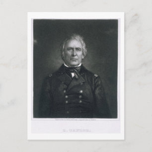 Zachary Taylor, nach einem Daguerrotype von T Postkarte