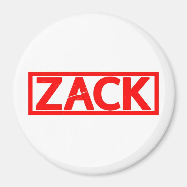Zack Briefmarke Magnet (Vorne)