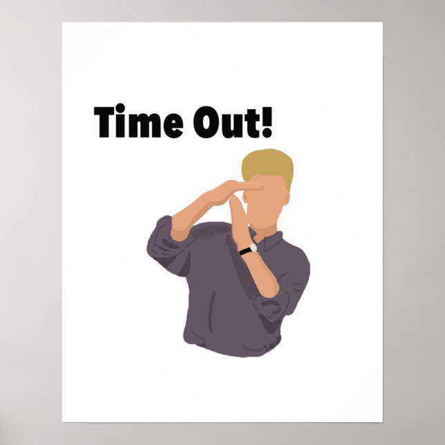 Zack Morris Time Out Digital Painting Poster (Vorne)