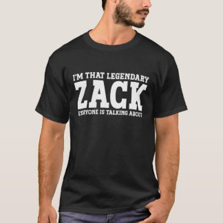 Zack Persönlicher Name Vorname Funny Zack T-Shirt