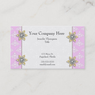 Zacken Sie mit Juwel-Damast-Visitenkarte aus Visitenkarte