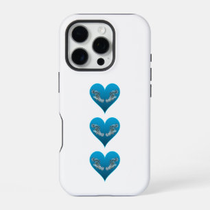 Zackenbarsch - Blaue Herzen, vertikal angeordnet iPhone 16 Pro Hülle
