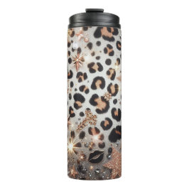 Zackenleopardrucke Thermosbecher