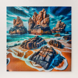 Zackige Felsformation Puzzle