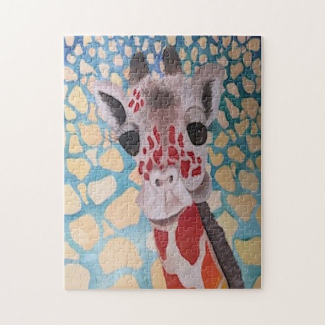 Zackige Giraffe Puzzle (Vertikal)