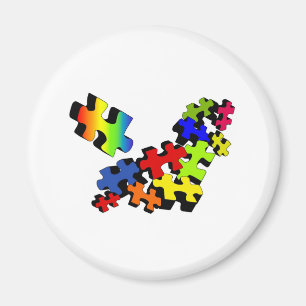 Zackiges Durcheinander Magnet