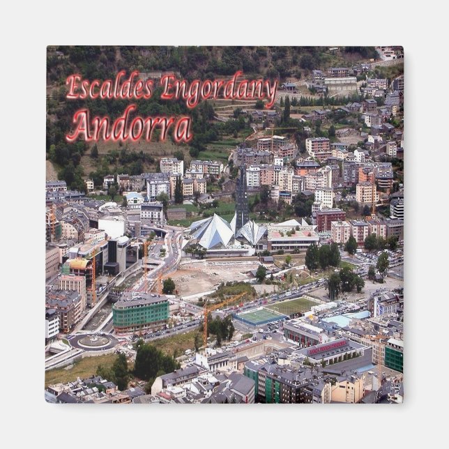 zAD016 ESCALDES ENGORDANY Andorra, Kühlschrank Magnet (Vorne)