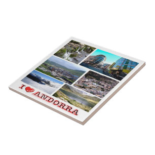 zAD019 I LIEBE Andorra, Mosaik Fliese