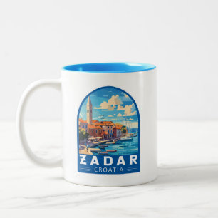 Zadar Kroatien Reisen Zweifarbige Tasse