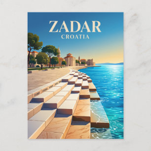 Zadar Meeresorgel Kroatien Postkarte