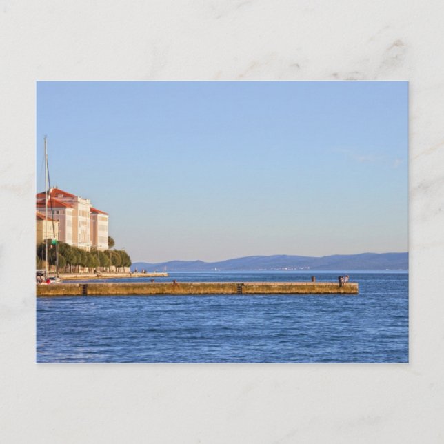 Zadar Sea Pier in Kroatien Postkarte (Vorderseite)