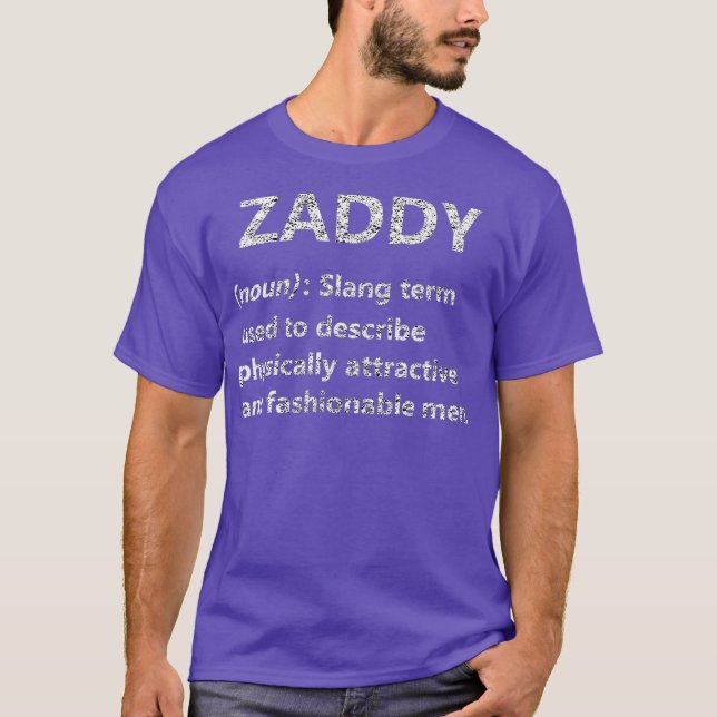 Zaddy Dictionary Definition dank Meme T-Shirt (Vorderseite)
