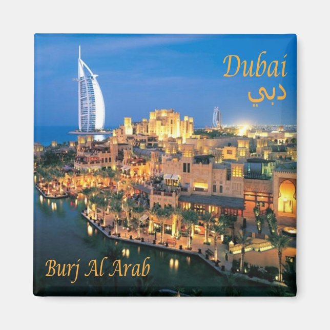 zAE074 BURJ AL ARAB Dubai, Kühlschrank Magnet (Vorne)