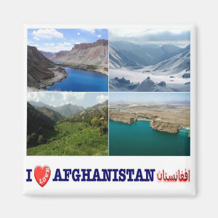 zAF005 I Liebe AFGHANISTAN, Landschaften, Kühlschr Magnet