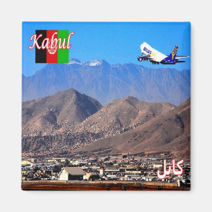 zAF007 Flughafen KABUL, Afghanistan, Kühlschrank Magnet